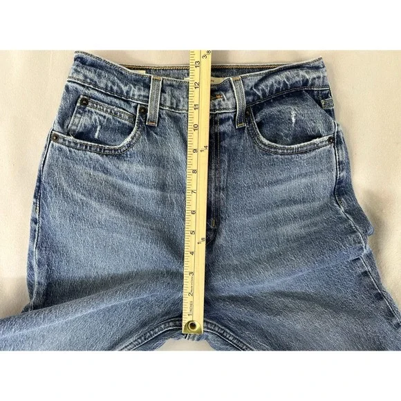 Levi's Premium 70s High Rise Flare Bottom Denim Blue‎ Jeans Women's Sz 26 - Picture 4 of 13